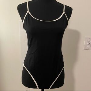 Topshop One Piece Low Back Swimsuit